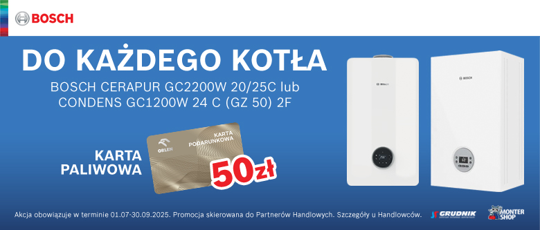 Promocja kotły BOSCH lato 2025